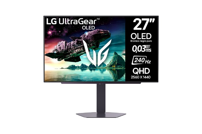 Imagen Frontal Monitor LG UltraGear  27GX704A-B